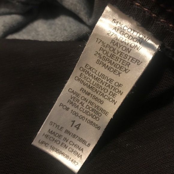 Democracy jeans size 14 dark blue - Picture 5 of 10